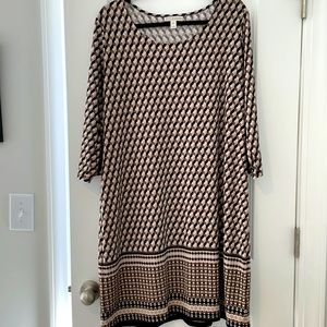 Dana Buchman size Xl graphic dress